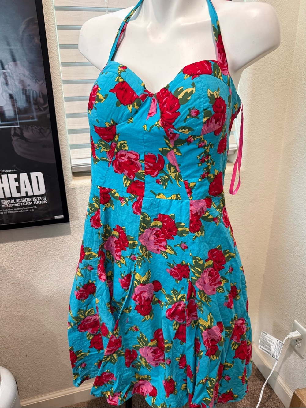 Betsey Johnson floral halter dress